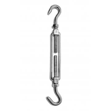 Turnbuckles with two lock nuts hook/hook