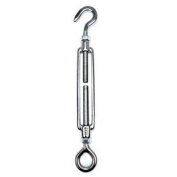 Turnbuckles with two lock nuts eye/hook