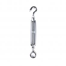 Turnbuckles with two lock nuts eye/hook