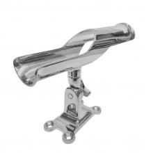 Single Tube Adjustable Deck Mount Rod Holder